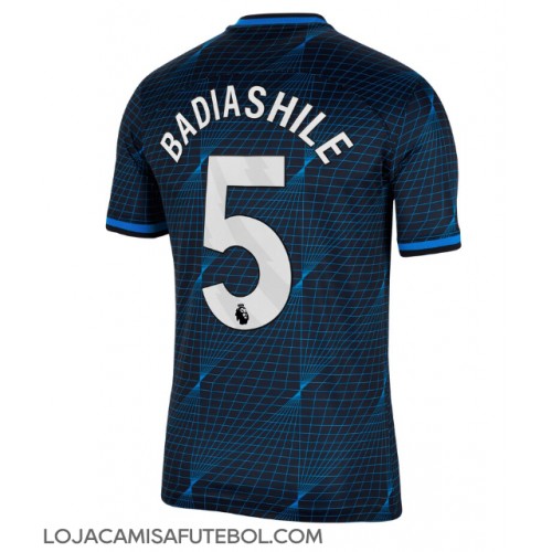 Camisa de Futebol Chelsea Benoit Badiashile #5 Equipamento Secundário 2023-24 Manga Curta